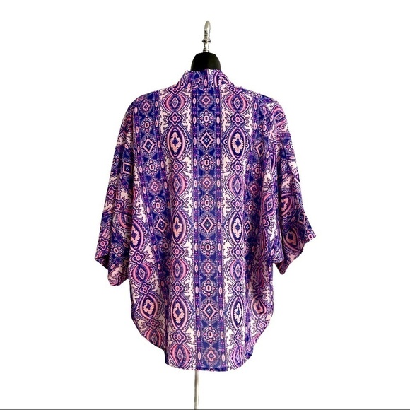 Pick 2/$25 FUN & Flirt Women’s Short Length Printed Kimono S - Picture 2 of 4